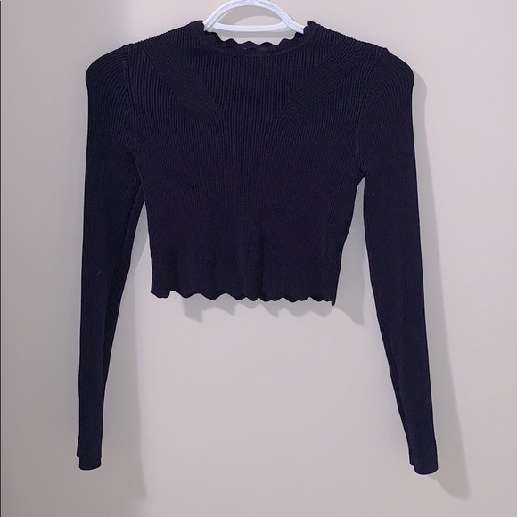 Bebe Bandage Crop Top w/ Cut Out - Picture 1 of 4